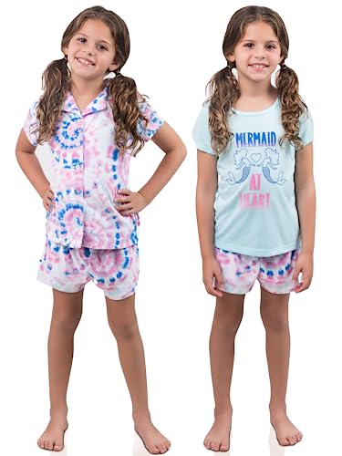 Prestigez Girls 3 Piece Coat Pajama Set Sleepwear Loungewear