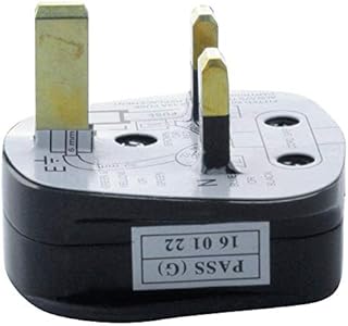 Pro Elec 9518 13A BLACK 13A UK mains Plug with 13A Fuse Black