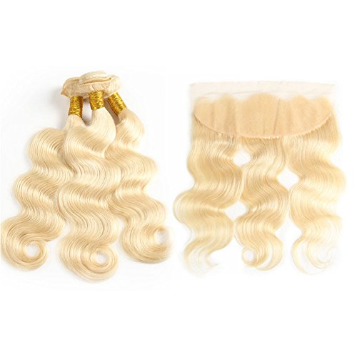 Grace Plus Hair Brazilian Straight 613 Blonde Human Hair Wigs with Bangs 150% Density None Lace Front Wigs Glueless Full Machine Made Wigs for Black Women (5, blonde wigs with bangs)