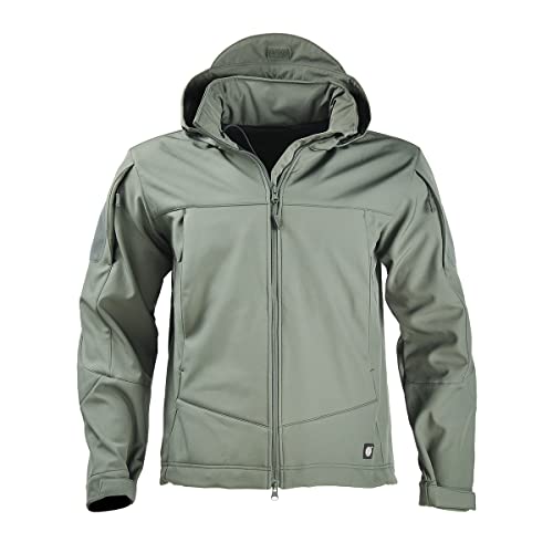 Han·wild Men's Tactical Jacket Lightweight Windbreaker Spring Combat Soft Shell With Hooded Military Outdoor Coats #TOP13