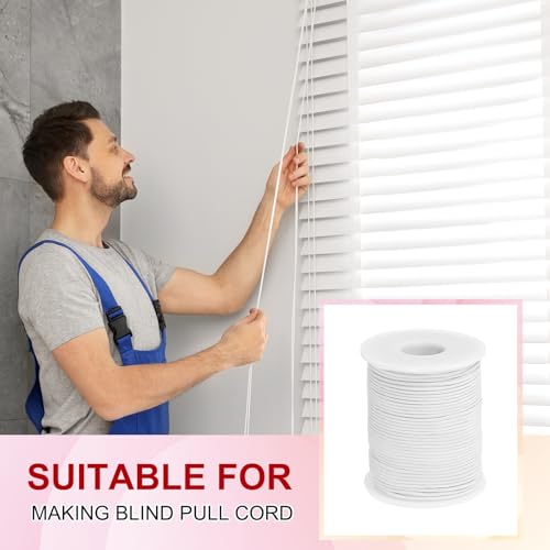 Hilo de nylon para pulseras resistente de 54 yardas: cordón PATIKIL blanco 6