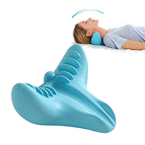 Cervical Pillow Neck Pain Relief Cushion TMJ Pain Relief Pillow Neck Shoulder Massage High Density Memory Foam Relaxer Traction Device