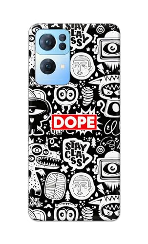 Image of Printed Hard Back Cover Case for Oppo Reno7 Pro 5G | Oppo Reno 7 Pro 5G Back Cover (Mixed Cartoons) -1111