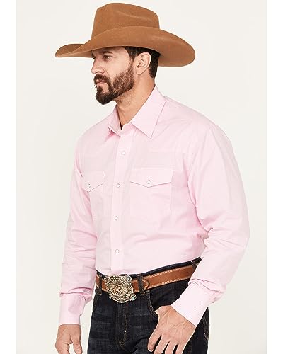 Wrangler Men's Pink Bucking Cancer Button Down Shirt2
