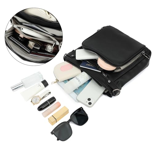 Crossbody Bags for Women MultiPockets Purses for Women Vegan Leather Crossbody Purse Handbags with Ajustable Strap 6