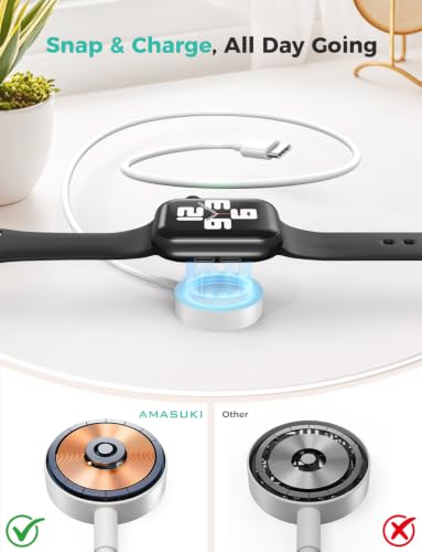 Image of 2026 Upgraded USB C for Apple Watch Charger Magnetic Fast Charging Cable Portable Wireless Charging Compatible with iWatch Series 11 /10 /9 /8 /7 /6 /5 /4 /3 /2