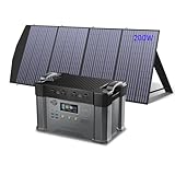 ALLPOWERS S2000 Pro Solar Generator with Panels Included, 2400W MPPT Portable Power Station with Foldable Solar Panel 200W, Solar Backup Power for Van House Outdoor Camping