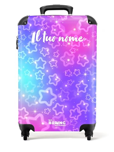 NoBoringSuitcases.com Valigia Personalizzabile Trolley da Viaggio per Bambini, 55x40x20 cm - Motivo...