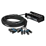 DAP Audio CobraX 8 StageSnake DAP Audio CobraX 8 Wege StageSnake Multicore XLR Kabel Stagebox 10 Meter