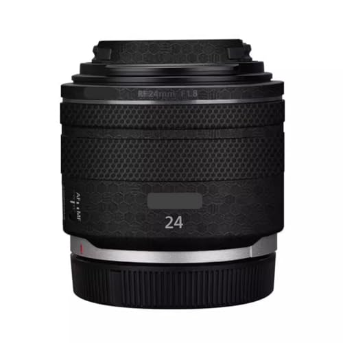 Autocollant anti-rayures pour objectif RF 24 1.8 Canon noir motif nid d'abeille protection