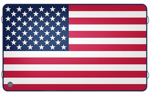 O'Brien 10ft x 6ft Flag Runway Floating Inflatable Float for Lakes & Rivers