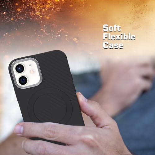 Image of AIBEX Hybrid iPhone 12 Back Cover Case Compatibe with Mag Saf | Shockproof Design |Camera Protection Bump | Back Cover Case for iPhone 12 (PC, TPU)