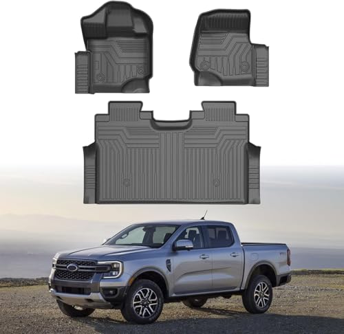 Mixsuper F150 Floor mats-Floor mat for Ford F150 SuperCrew 2021-2024...