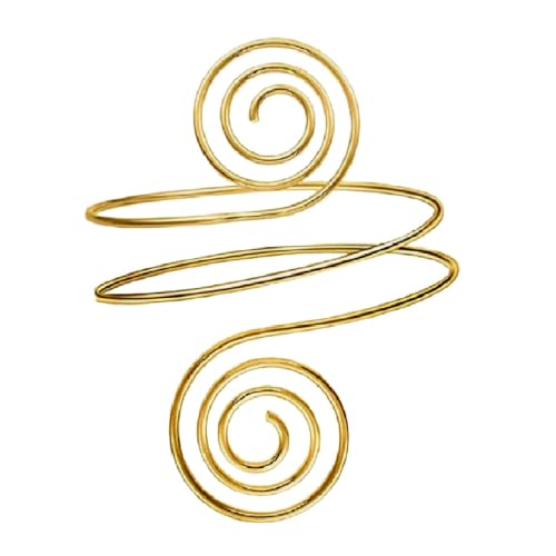 Spiral Upper Arm Cuff Bracelet Open Upper Arm Bangle Bracelet Simple Adjustable Armband Jewelry for Women