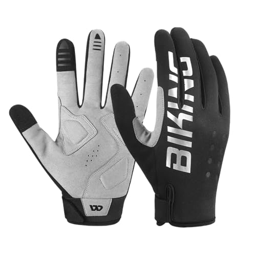 Guantes de ciclismo de invierno reflectantes y tactiles para esquiar y correr