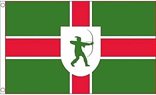 AZ FLAG Nottinghamshire New county Flag 3' x 5' - County of Notts. - England flags 90 x 150 cm - Banner 3x5 ft