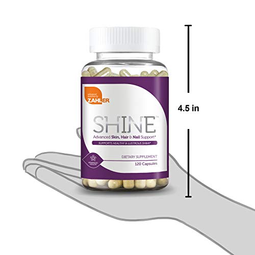 Zahler Shine, Hair Growth Supplement, Skin Hair And Nails Vitamins With Biotin, Certified Kosher, 120 Capsules #TOP3