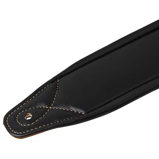 CZDYUF Sangle de guitare rembourrée en cuir pour guitare basse électrique Sangle d’épaule réglable - Les Beatles, Paul McCartney, John Lennon, RIngo Starr, George Harrison CZDYUF Sangle de guitare rembourrée en cuir pour guitare basse électrique Sangle d'épaule réglable – Image 6