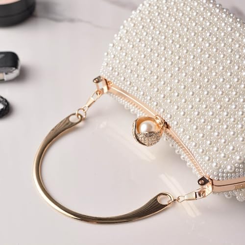 Sac de soirée antichoc avec perles et chaîne pour vos fêtes - 5