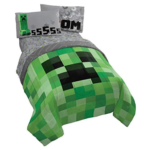 Minecraft Creeper Full Bed Set