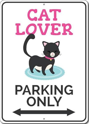 Cat Lover Parking Sign, Kitten Sign, Sign for Cat Lover Metal Sign