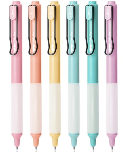 Bolígrafos gel retráctiles Mr. Pen 6 unidades tinta negra