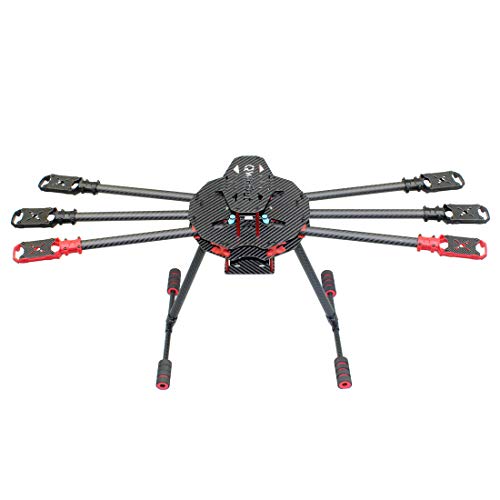 Qwinout Q705 Six-Axls Folding Arm Hexacopter Aircraft Frame Kit 705Mm 6-Axls Airframe With Landing Gear Skid For Diy Drone #TOP2