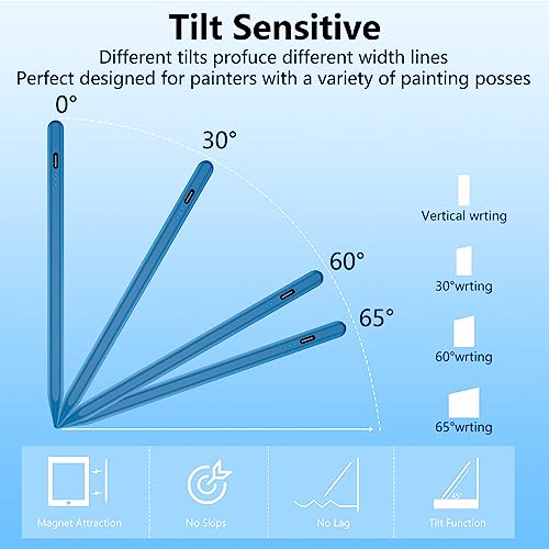 Image of TaIYanG iPad Stylus Pen for iPad 2018-2026, Palm Rejection, Fast Charging