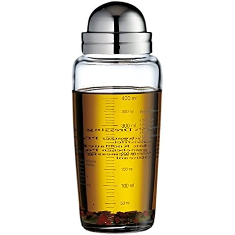 WMF Salat Dressingshaker 400ml, Glasbehälter mit Skalierung Cover