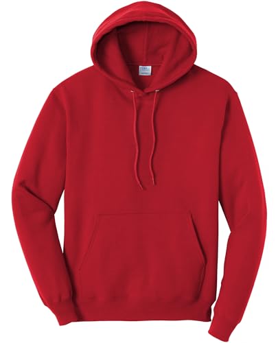 Port & Co Core Fleece Pullover Hooded Sweatshirt-PC78H-2XL-Red4