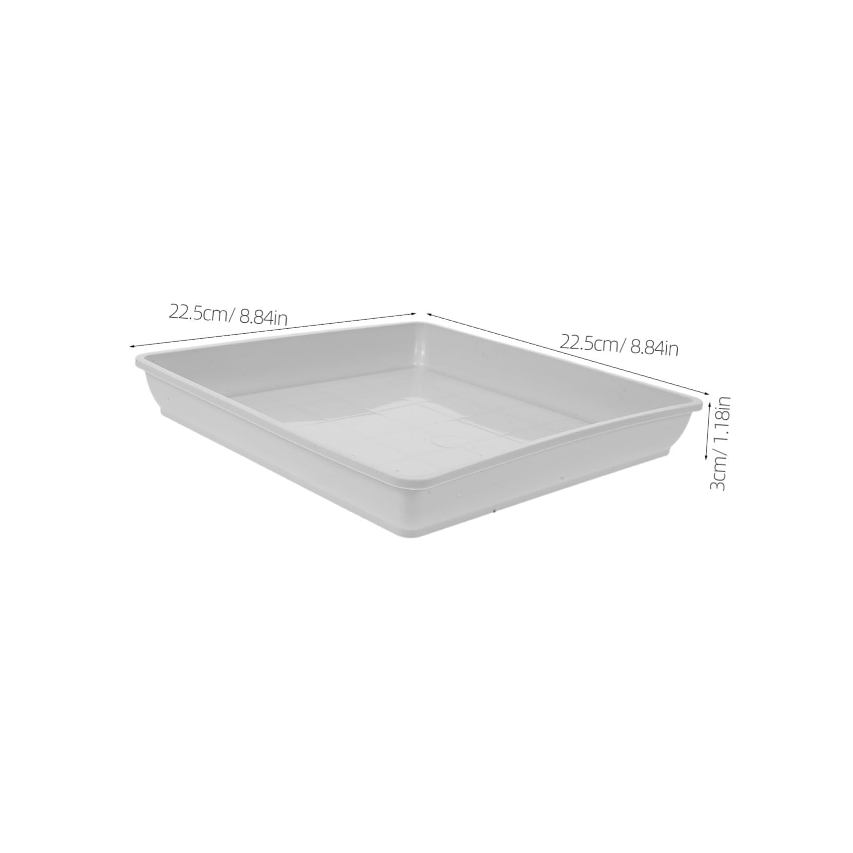 TOYANDONA 10 Piezas Bandejas de Goteo Cuadradas para Plantas Plástico para Jardín Interior y Exterior Protección de Muebles y Suelo
