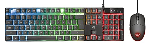 Trust GXT 838 Azor Clavier USB Noir de gaming rétroéclairé pour PC
