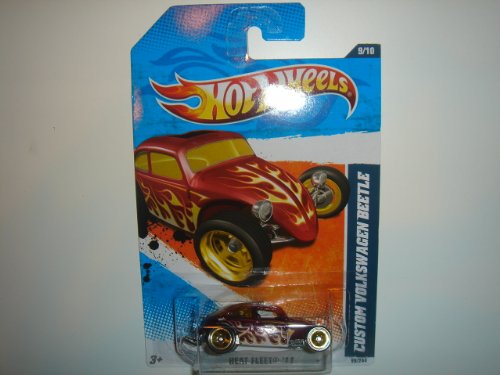 Hot Wheels Volkswagen Beetle 1967 Rojo Oscuro miniatura 1