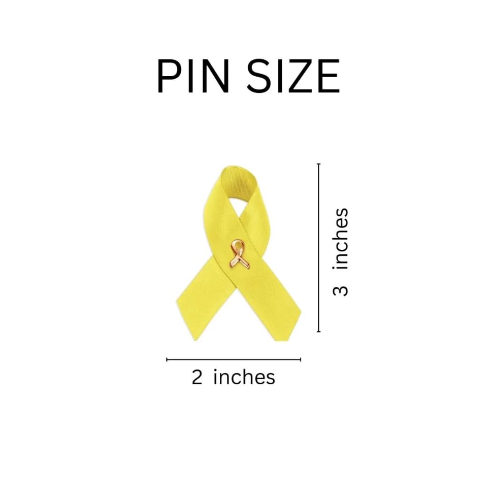 Image of 1 /2 /5 /10 /25 /50 /100pcs Satin Awareness Ribbon Pins (Pick your color), for Cancer & Disease Awareness, Bulk Quantities for Fundraising, Events, Gift Giving