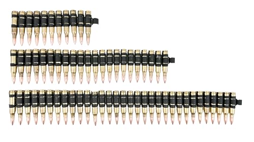 Bullet Belt .223 Caliber Brass Shell M16 Black X Link Extension 5