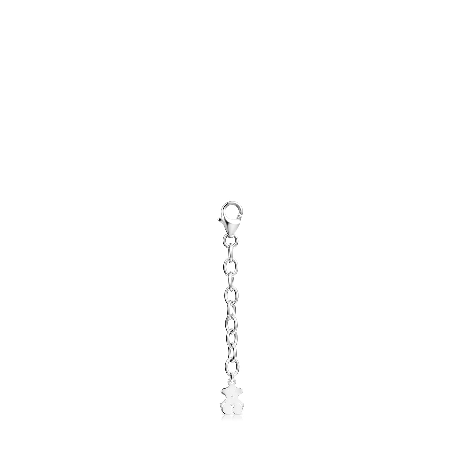 TOUS Alargador de Pulsera para Mujer de Plata de Primera Ley, 4,5 cm de Largo, Colección Basics