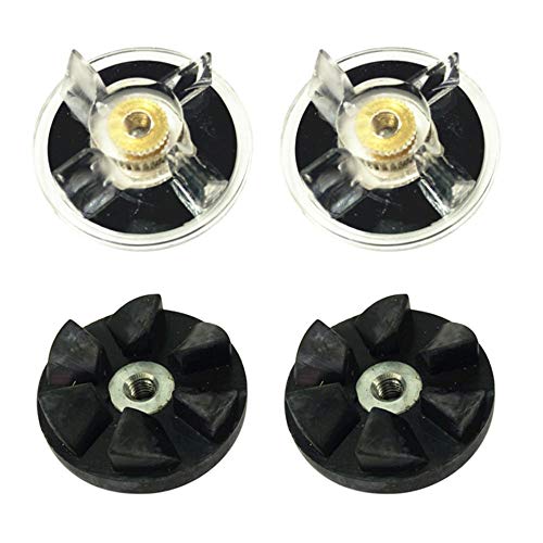JJDD Base Gear & Blade Gear, 2 piezas de engranaje base y 2 piezas de repuesto de palanca de cambios de goma partes de exprimidor compatible con Magic Bullet 250W MB1001 4pcs