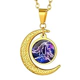 Suplight Gemini Constellation Necklace, Horoscope Pendant Astrology Necklace, Celestial/Star Sign...