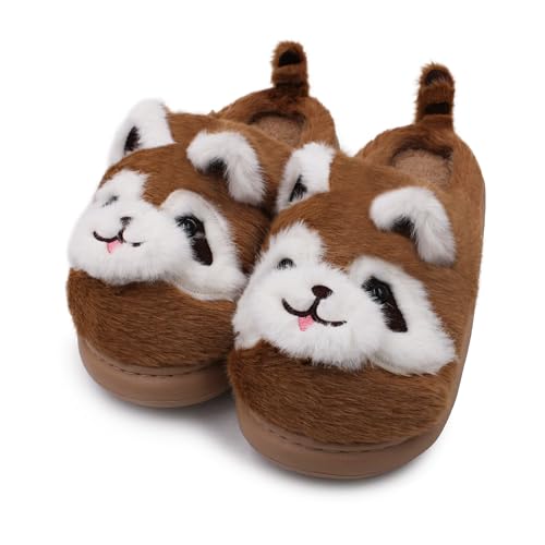 Image of VRITRAZ Women's Comfort Slip On Closed Toe Warm Winter House Clog Indoor Slipper with Cute Print and Degins