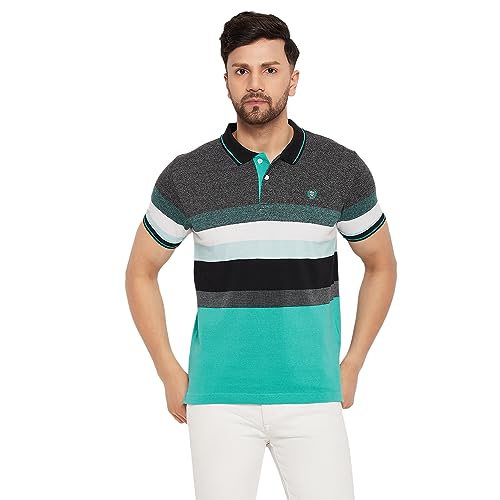 Image of Duke Stardust Men Half Sleeve Cotton T-Shirt (LF7005 Black Jaspe S)