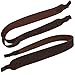 BRONZEDOG Leather Rifle Sling Durable Hunting Shoulder Strap Adjustable Shotgun Belt Handmade Crossbow Gun Accessories Brown (Stitched, Brown with Handle)
