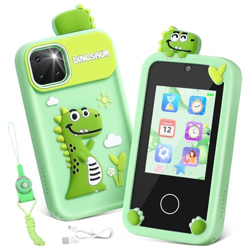 Juguete para teléfono Inteligente para Luckits Teléfono Celular para Pantalla táctil Reproductor MP3 teléfono móvil para pequeños Tarjeta TF de 32G niños de 3 a 8 años Regalo de cumpleaños y Navidad