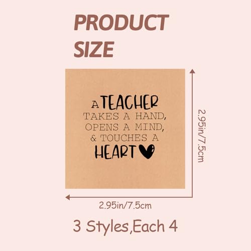 LYART 12Pcs Teacher Appreciation Bracelets Gifts in Bulk for Women, with Thank You Message Cards from Student, Teacher Bracelet Jewelry Gifts Bulk for Women2