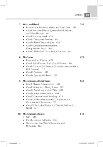 Image of Practical Orthopedic Examination Made Easy, 4 /E for MS and DNB Orthopedics Postgraduates | Clinical Case Examination Guide in Viva-Voce ... | Long Cases, Short Cases and OSCE /Spots: 1