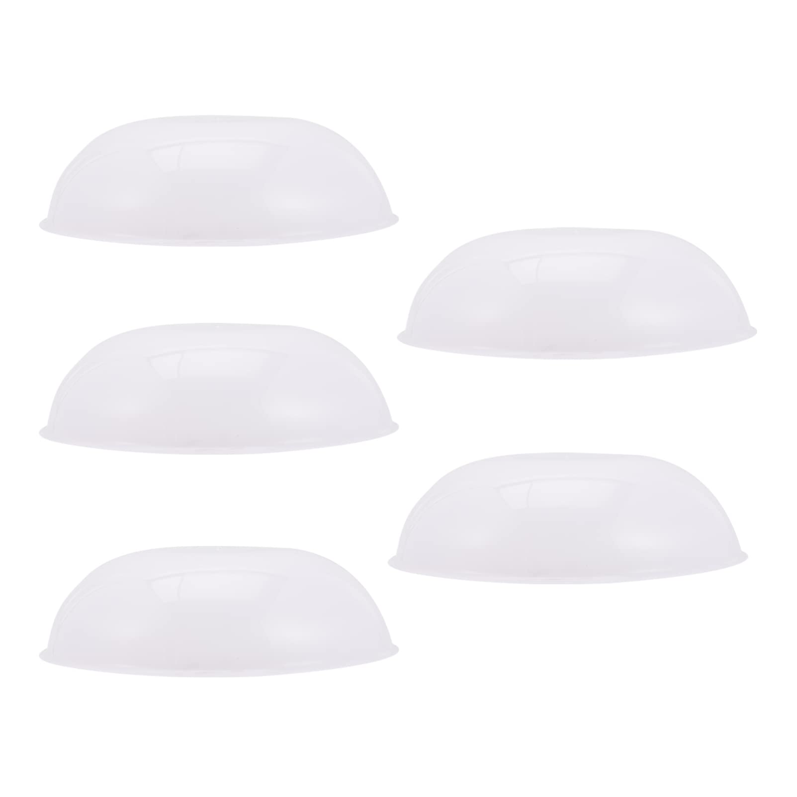 Yardwe Ceiling Lamp Shades Replacement Covers White PVC Lighting Accessories 5pcs with Stable Performance for LED Ceiling Lights Suitable for Corridor Balcony