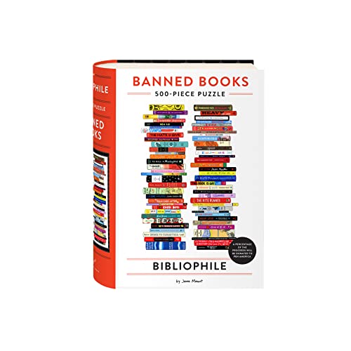 Puzzle Bibliophile Banned Books de 500 piezas