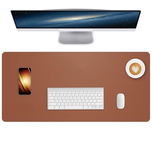 Lllunimon Groß Leder Schreibtischunterlage 80x40cm