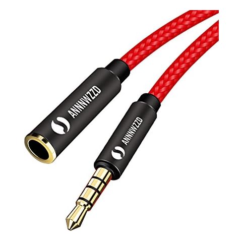 LinkinPerk Audio Extension Cable Audio Auxiliary Stereo Extension Cable 3.5mm Male to Female, Stereo Jack Cord for Phones, Headphones, Speakers, Tablets, PCs, MP3 Players and More (1m) Cover