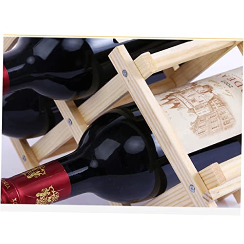 Soporte de Madera para Botellas Plegable para Cocina y Barra miniatura 4
