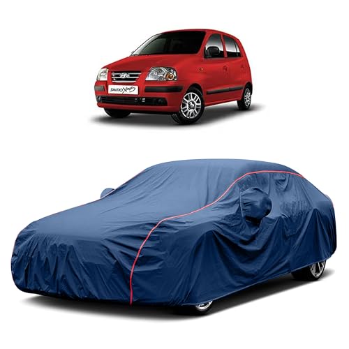 Image of Heavy-Duty Car Cover for Compatible with Hyundai Santro Xing (2003 to 2025 All Models) Deluxe Car Protection Cover ? Waterproof & UV-Resistant All-Season Exterior Protection